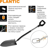 Лопата для земляных работ Plantic Terra Pro 11001-01