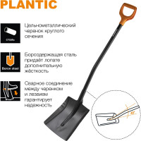 Совковая лопата для бетона Plantic Terra 11004-01