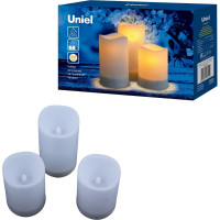 Садовый светильник на солнечной батарее Uniel «Свеча», в наборе из 3 штук USL-S-816/PT150 CANDLE UL-00009381