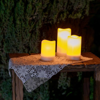 Садовый светильник на солнечной батарее Uniel «Свеча», в наборе из 3 штук USL-S-816/PT150 CANDLE UL-00009381