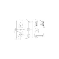 Корпус замка Punto ML85-50 SSC сатин, хром 44829