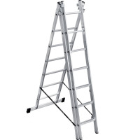 Алюминиевая трехсекционная лестница Perilla Ufuk Pro 3х7 ступеней 411307