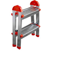 Стальная двухсторонная стремянка Perilla ЯРУС 2 ступени 122402