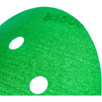 Круг шлифовальный на липучке - зелёный 125 мм, 5 шт, P1200 FASTER TOOLS 8551