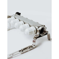 Коллекторная группа с расходомерами Grosetto 1"x3/4" 5 выходов, нержавеющая сталь, 10 бар 2042992 Gr-5 AVR