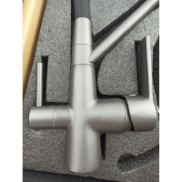 Смеситель для кухни Rainsberg с силиконовым гибким изливом, латунь R603CY-2