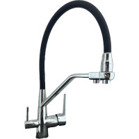 Смеситель для кухни Rainsberg с силиконовым гибким изливом, латунь R603C-2