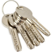 Цилиндровый механизм с вертушкой KALE KILIT 164 SM/90 (40+10+40) мм, никель, 5 кл. 25583