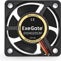 Вентилятор ExeGate EX04020S3P, 40x40x20 мм, Sleeve bearing подшипник скольжения, 3pin, 5500RPM 281211