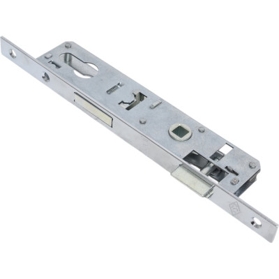 Корпус узкопрофильного замка с защёлкой KALE KILIT 153/P (20 мм) w/b хром 20037