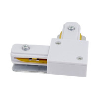 Соединитель Volpe для шинопроводов типа G, L-образный однофазный UBX-Q122 G21 WHITE 1 POLYBAG UL-00006057