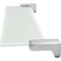 Полка Solinne Mirror стеклянная, хром, стекло-сатин B-85711 2552.389