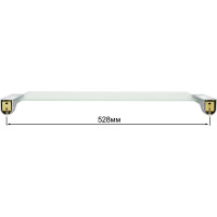 Полка Solinne Mirror стеклянная, хром, стекло-сатин B-85711 2552.389