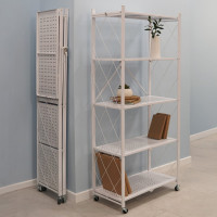 Металлический стеллаж ГЕЛЕОС Атлант-5, 5 полок, складной, размер 760x400x1580 мм, белый АСТ-52