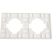 Рамка GUSI Electric GUSI 2-местная, цвет белый C1112-001