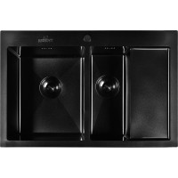 Мойка из нержавеющей стали WISENT 7851B-SL с PVD,со складной решеткой/ WS37851B-SL/WS-02-2B/W325014