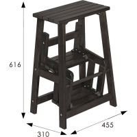 Табурет-стремянка Мебелик венге 7577