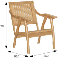 Кресло Мебелик Массив решетка, каркас бук 7762