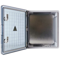 Пластиковый корпус с монтажной панелью KRZMI ЩМПпл прозрачная дверь 450x300x160 IP65 4651117991369