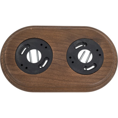 Рамка Bironi 2-местная RF, дерево, цвет Старое дерево RF1-620-17