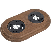 Рамка Bironi 2-местная RF, дерево, цвет Старое дерево RF1-620-17