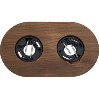 Рамка Bironi 2-местная RF, дерево, цвет Старое дерево RF1-620-17