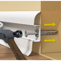 Крепеж для плинтуса IDEAL ИзиФикс Идеал 6x30 мм, 50 шт. КПИФ-6х30-Ф50