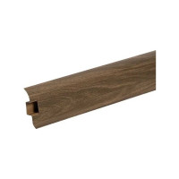 Плинтус с центральной планкой IDEAL Классик 55 мм, 2.2 м, 292 орех миланский К-П55п 292 ОРХ МИЛ