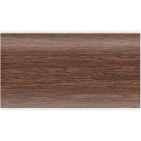 Плинтус с центральной планкой IDEAL Классик 55 мм, 2.2 м, 293 орех темный К-П55п 293 ОРХ ТЕМ