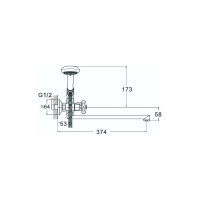 Смеситель для ванной G-Lauf QST7-A827