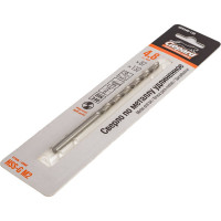 Сверло спиральное удлиненное по металлу 4.8x87x132 мм, HSS-G Gepard GP0348-132