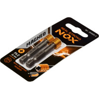 Бита с магнитной насадкой MAGNEO (2 шт; Ph2х50 мм; E6.3; карта) NOX 334520-2