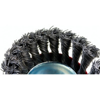 Щетка чашечная 85 мм, М14, пучки витой проволоки для УШМ INTERTOOL BT-2085