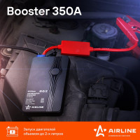 Внешний аккумулятор Airline универсальный Booster 8000мАч: USB 5V/2A, пуск ДВС 350А, фонарь AEAB000