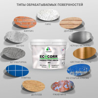 Грунт-Эмаль 3в1 MALARE EcoCorr для металлических поверхностей, акриловая быстросохнущая без запаха, матовая, мятный леденец, 1 кг ГЭЭКОМЯЛМ0100