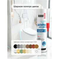 Герметик-затирка для швов KUDO HOME силиконовый санитарный, жасмин RAL 9001 KSK-171