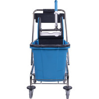 Уборочная тележка BRABIX 1 съемное ведро 25 л, механический отжим, корзина 607902