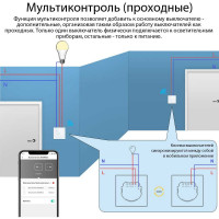Умный однокнопочный сенсорный выключатель Roximo золотой SWSEN01-1G