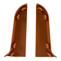 Торцевые заглушки для плинтуса IDEAL Классик 55 мм, 341 ольха К-П55-Тп-Ф1 341 ОЛХ