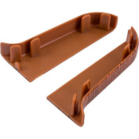 Торцевые заглушки для плинтуса IDEAL Классик 55 мм, 341 ольха К-П55-Тп-Ф1 341 ОЛХ