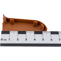 Торцевые заглушки для плинтуса IDEAL Классик 55 мм, 341 ольха К-П55-Тп-Ф1 341 ОЛХ