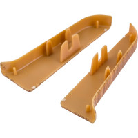 Торцевые заглушки для плинтуса IDEAL Классик 70 мм, 217 дуб темный К-П70-Тп-Ф1 217 дуб ТЕМ