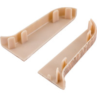 Торцевые заглушки для плинтуса IDEAL Классик 55 мм, 203 дуб беленый К-П55-Тп-Ф1 203 дуб БЛН