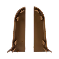 Торцевые заглушки для плинтуса IDEAL Классик 55 мм, 291 орех К-П55-Тп-Ф1 291 ОРХ