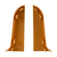 Торцевые заглушки для плинтуса IDEAL Классик 55 мм, 217 дуб темный К-П55-Тп-Ф1 217 дуб ТЕМ