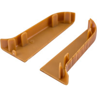 Торцевые заглушки для плинтуса IDEAL Классик 55 мм, 217 дуб темный К-П55-Тп-Ф1 217 дуб ТЕМ