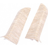 Торцевые заглушки для плинтуса IDEAL Классик 55 мм, 230 дуб айсберг К-П55-Тп-Ф1 230 дуб АЙС