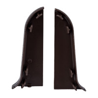 Торцевые заглушки для плинтуса IDEAL Классик 55 мм, 303 венге темный К-П55-Тп-Ф1 303 ВНГ ТЕМ