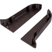 Торцевые заглушки для плинтуса IDEAL Классик 55 мм, 303 венге темный К-П55-Тп-Ф1 303 ВНГ ТЕМ