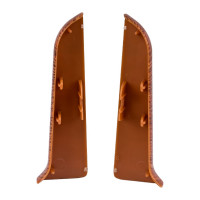 Торцевые заглушки для плинтуса IDEAL Классик 70 мм, 341 ольха К-П70-Тп-Ф1 341 ОЛХ